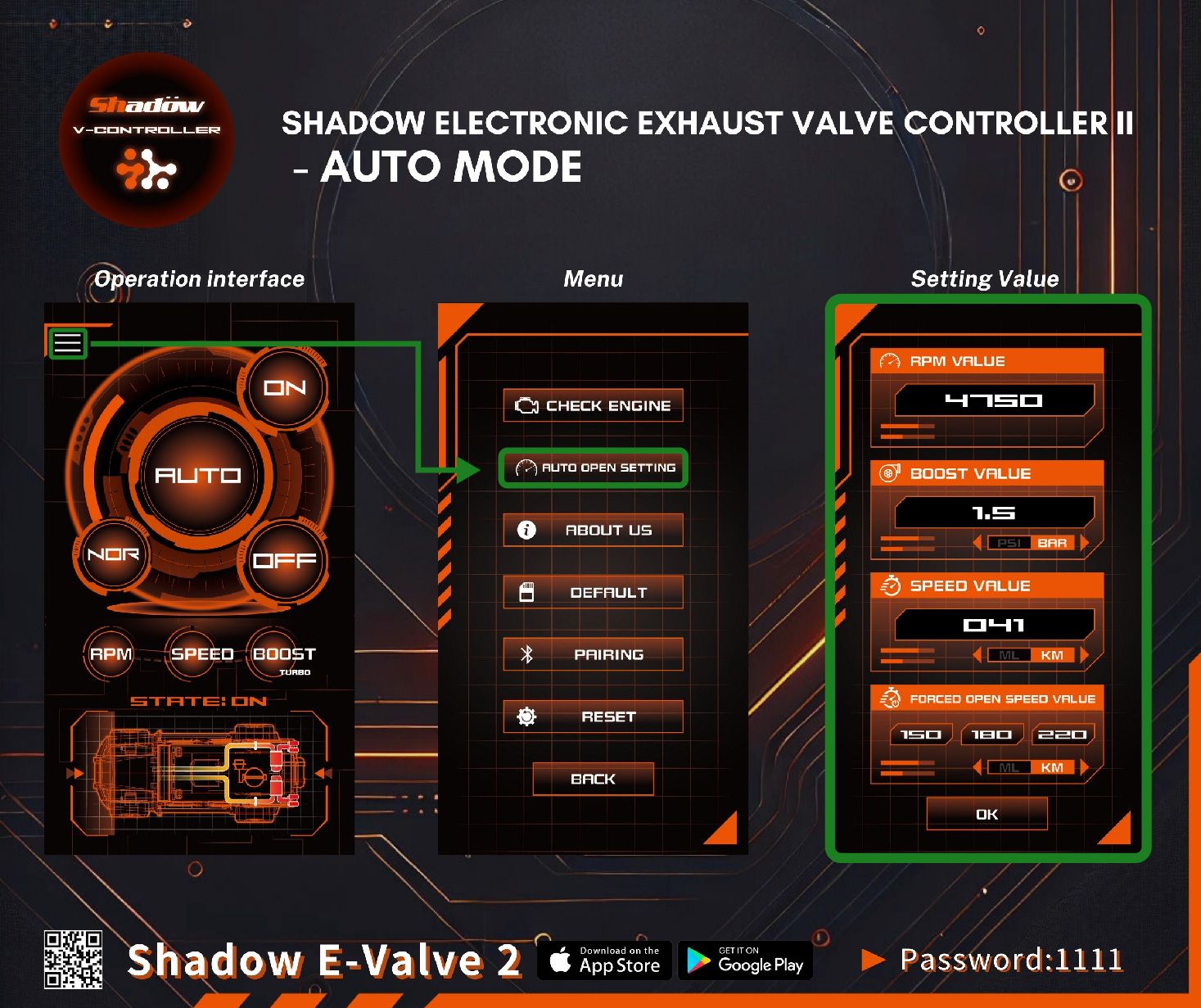 /E-Valve 2 Auto mode setting